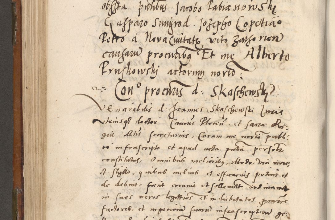 Zdjęcie nr 565 dla obiektu archiwalnego: Volumen unicum actorum episcopalium R. D. Andreae Zebrzydowski, episcopi Cracoviensis ducis Severiae ab a. D. 1551 usque ad annum 1560 mensem majum inclusive, quorum index ad finem praesentis voluminis adnotatus.