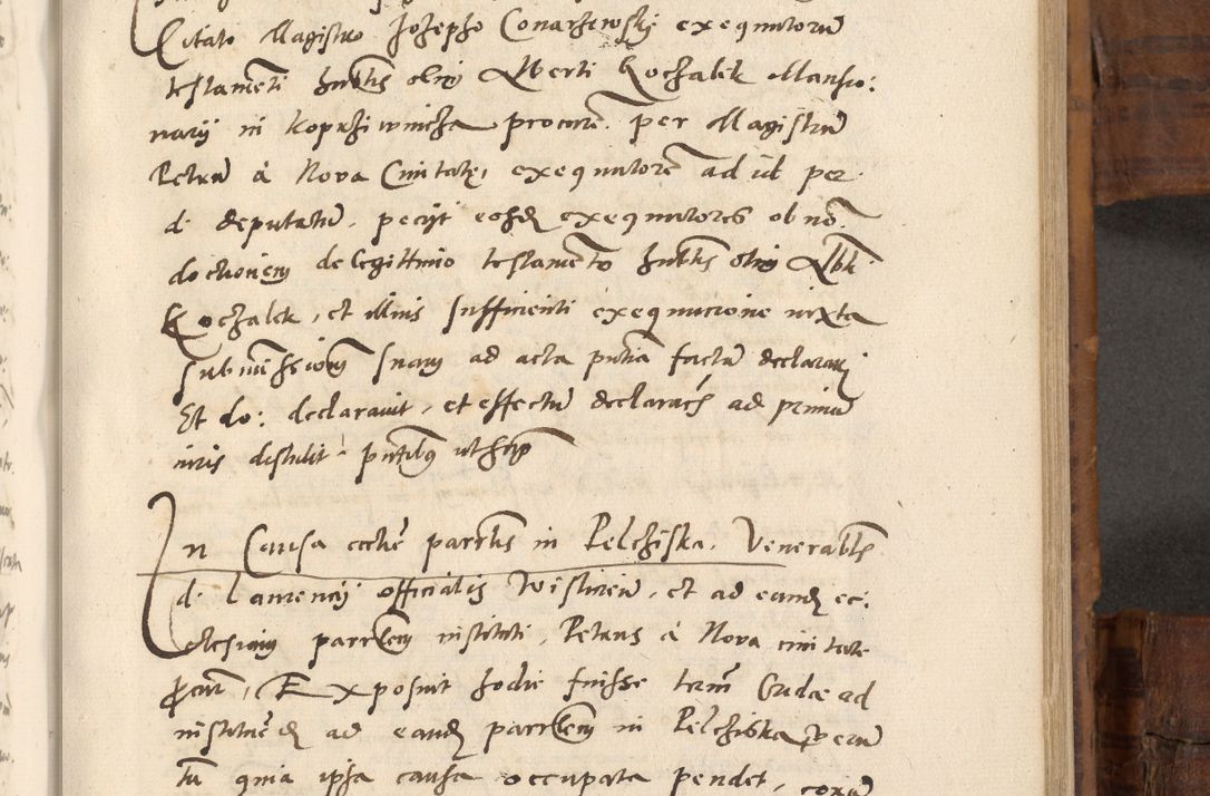 Zdjęcie nr 568 dla obiektu archiwalnego: Volumen unicum actorum episcopalium R. D. Andreae Zebrzydowski, episcopi Cracoviensis ducis Severiae ab a. D. 1551 usque ad annum 1560 mensem majum inclusive, quorum index ad finem praesentis voluminis adnotatus.