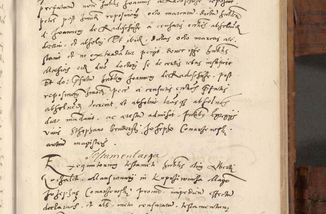 Zdjęcie nr 570 dla obiektu archiwalnego: Volumen unicum actorum episcopalium R. D. Andreae Zebrzydowski, episcopi Cracoviensis ducis Severiae ab a. D. 1551 usque ad annum 1560 mensem majum inclusive, quorum index ad finem praesentis voluminis adnotatus.