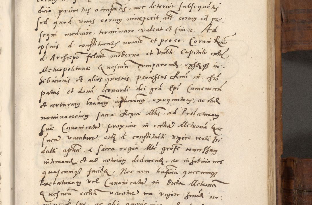 Zdjęcie nr 566 dla obiektu archiwalnego: Volumen unicum actorum episcopalium R. D. Andreae Zebrzydowski, episcopi Cracoviensis ducis Severiae ab a. D. 1551 usque ad annum 1560 mensem majum inclusive, quorum index ad finem praesentis voluminis adnotatus.