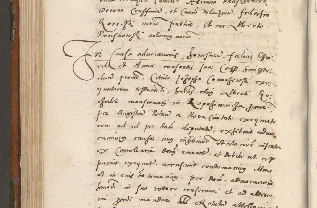 Zdjęcie nr 567 dla obiektu archiwalnego: Volumen unicum actorum episcopalium R. D. Andreae Zebrzydowski, episcopi Cracoviensis ducis Severiae ab a. D. 1551 usque ad annum 1560 mensem majum inclusive, quorum index ad finem praesentis voluminis adnotatus.