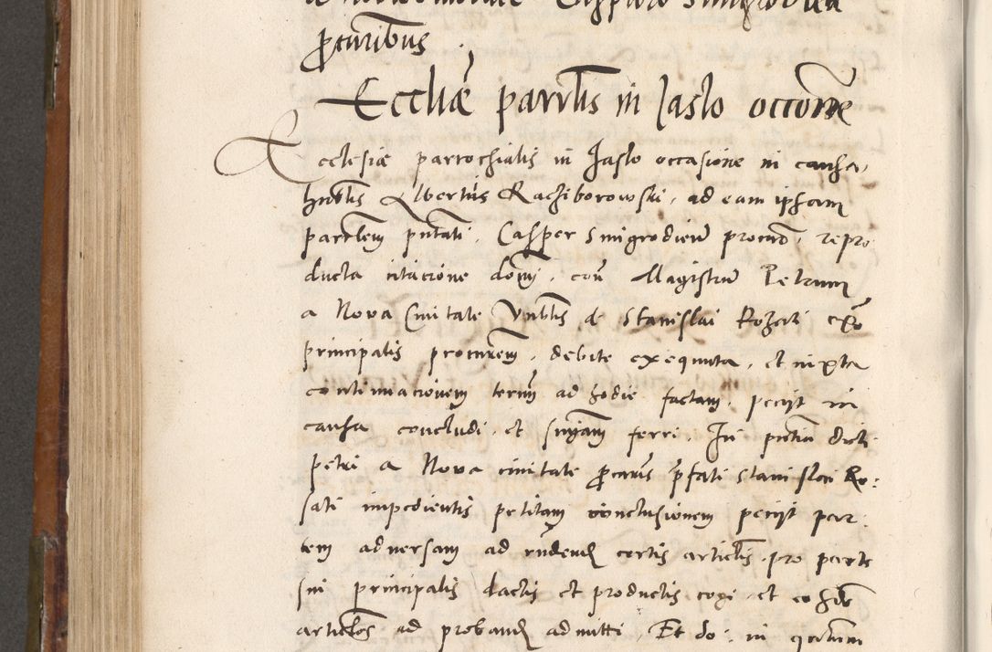 Zdjęcie nr 549 dla obiektu archiwalnego: Volumen unicum actorum episcopalium R. D. Andreae Zebrzydowski, episcopi Cracoviensis ducis Severiae ab a. D. 1551 usque ad annum 1560 mensem majum inclusive, quorum index ad finem praesentis voluminis adnotatus.