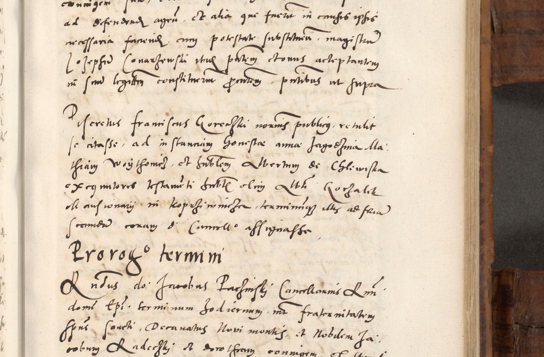 Zdjęcie nr 546 dla obiektu archiwalnego: Volumen unicum actorum episcopalium R. D. Andreae Zebrzydowski, episcopi Cracoviensis ducis Severiae ab a. D. 1551 usque ad annum 1560 mensem majum inclusive, quorum index ad finem praesentis voluminis adnotatus.