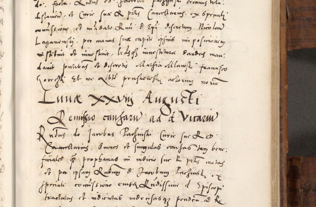 Zdjęcie nr 548 dla obiektu archiwalnego: Volumen unicum actorum episcopalium R. D. Andreae Zebrzydowski, episcopi Cracoviensis ducis Severiae ab a. D. 1551 usque ad annum 1560 mensem majum inclusive, quorum index ad finem praesentis voluminis adnotatus.
