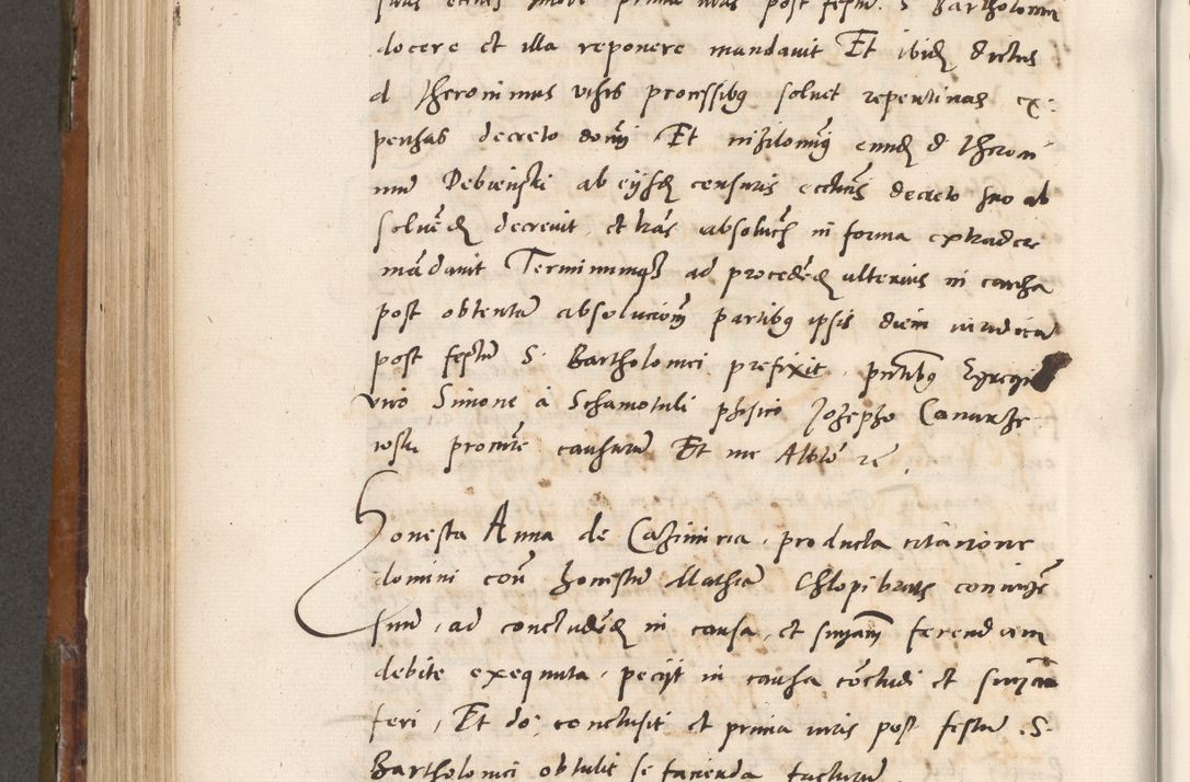 Zdjęcie nr 541 dla obiektu archiwalnego: Volumen unicum actorum episcopalium R. D. Andreae Zebrzydowski, episcopi Cracoviensis ducis Severiae ab a. D. 1551 usque ad annum 1560 mensem majum inclusive, quorum index ad finem praesentis voluminis adnotatus.
