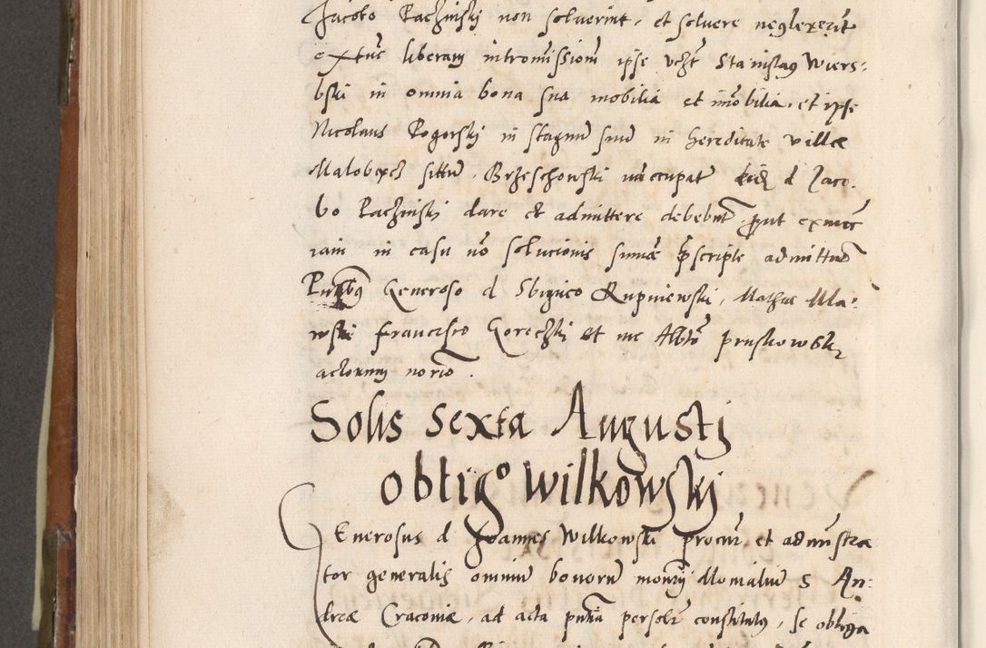 Zdjęcie nr 537 dla obiektu archiwalnego: Volumen unicum actorum episcopalium R. D. Andreae Zebrzydowski, episcopi Cracoviensis ducis Severiae ab a. D. 1551 usque ad annum 1560 mensem majum inclusive, quorum index ad finem praesentis voluminis adnotatus.