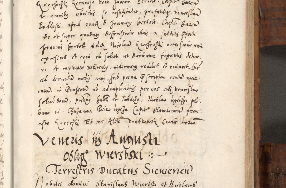 Zdjęcie nr 536 dla obiektu archiwalnego: Volumen unicum actorum episcopalium R. D. Andreae Zebrzydowski, episcopi Cracoviensis ducis Severiae ab a. D. 1551 usque ad annum 1560 mensem majum inclusive, quorum index ad finem praesentis voluminis adnotatus.