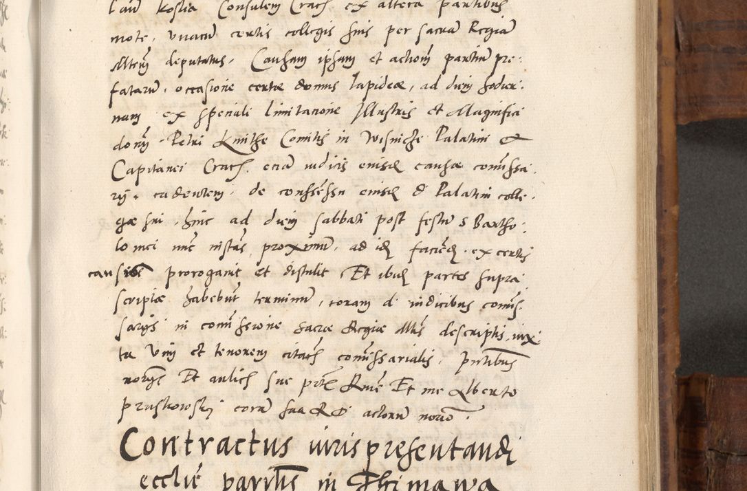 Zdjęcie nr 530 dla obiektu archiwalnego: Volumen unicum actorum episcopalium R. D. Andreae Zebrzydowski, episcopi Cracoviensis ducis Severiae ab a. D. 1551 usque ad annum 1560 mensem majum inclusive, quorum index ad finem praesentis voluminis adnotatus.