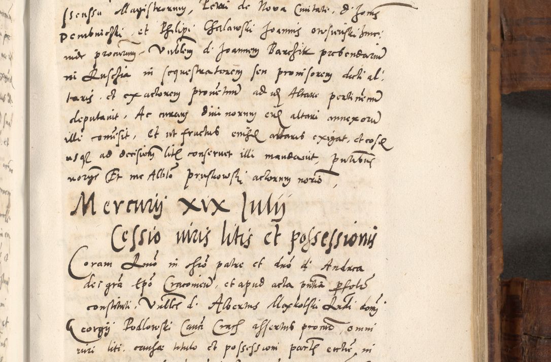 Zdjęcie nr 524 dla obiektu archiwalnego: Volumen unicum actorum episcopalium R. D. Andreae Zebrzydowski, episcopi Cracoviensis ducis Severiae ab a. D. 1551 usque ad annum 1560 mensem majum inclusive, quorum index ad finem praesentis voluminis adnotatus.