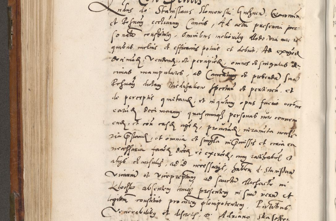 Zdjęcie nr 523 dla obiektu archiwalnego: Volumen unicum actorum episcopalium R. D. Andreae Zebrzydowski, episcopi Cracoviensis ducis Severiae ab a. D. 1551 usque ad annum 1560 mensem majum inclusive, quorum index ad finem praesentis voluminis adnotatus.