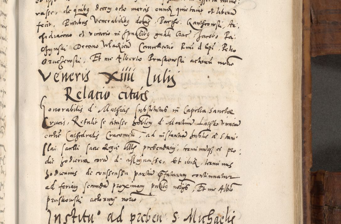 Zdjęcie nr 522 dla obiektu archiwalnego: Volumen unicum actorum episcopalium R. D. Andreae Zebrzydowski, episcopi Cracoviensis ducis Severiae ab a. D. 1551 usque ad annum 1560 mensem majum inclusive, quorum index ad finem praesentis voluminis adnotatus.