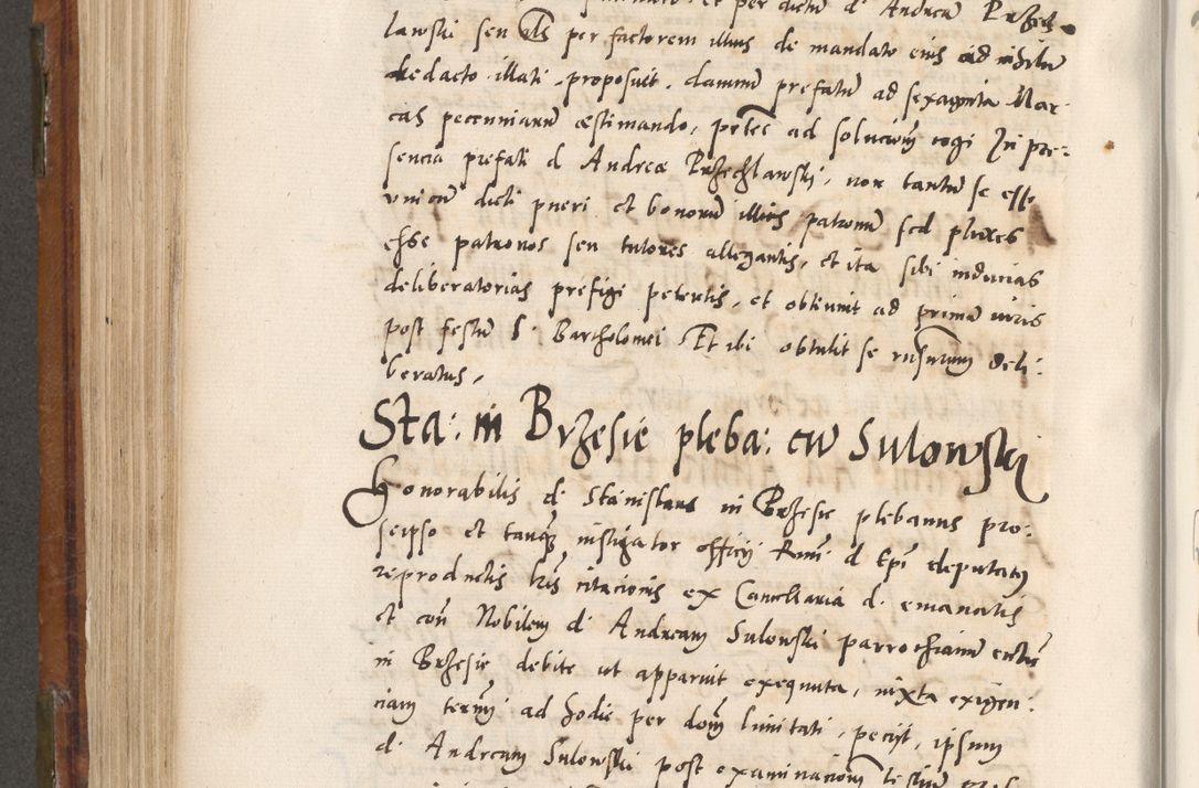 Zdjęcie nr 519 dla obiektu archiwalnego: Volumen unicum actorum episcopalium R. D. Andreae Zebrzydowski, episcopi Cracoviensis ducis Severiae ab a. D. 1551 usque ad annum 1560 mensem majum inclusive, quorum index ad finem praesentis voluminis adnotatus.