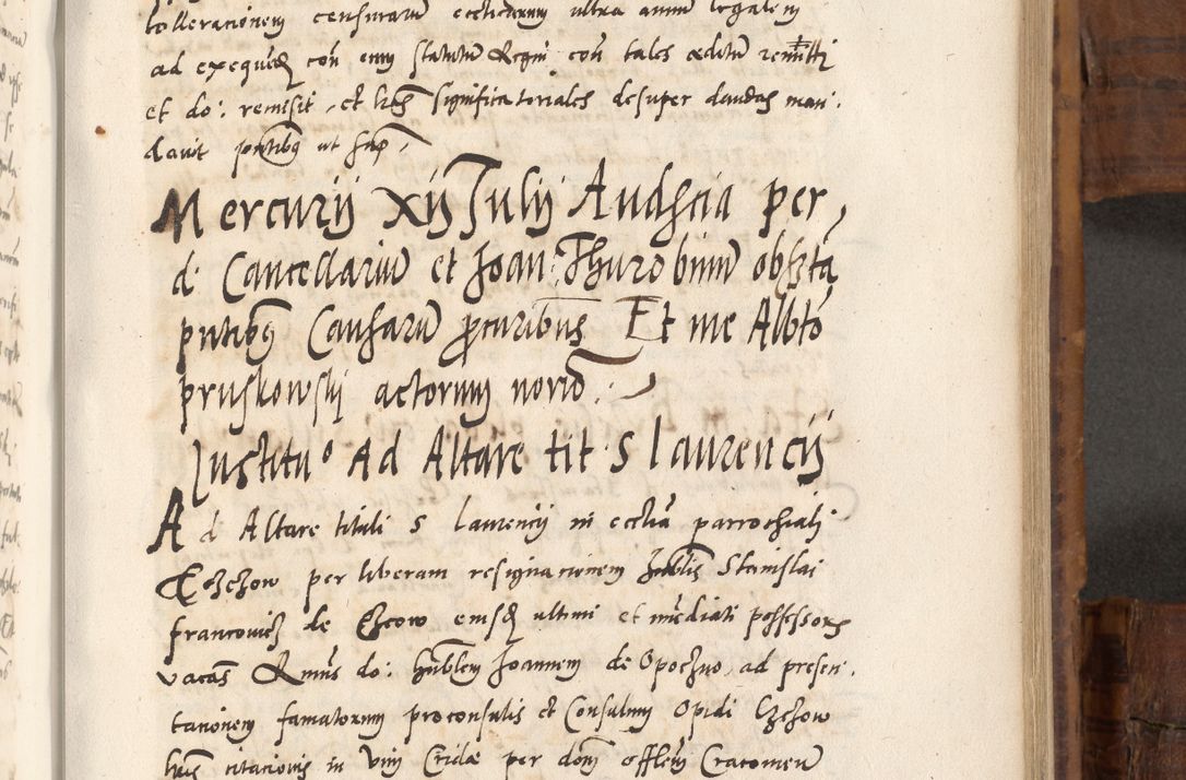 Zdjęcie nr 518 dla obiektu archiwalnego: Volumen unicum actorum episcopalium R. D. Andreae Zebrzydowski, episcopi Cracoviensis ducis Severiae ab a. D. 1551 usque ad annum 1560 mensem majum inclusive, quorum index ad finem praesentis voluminis adnotatus.