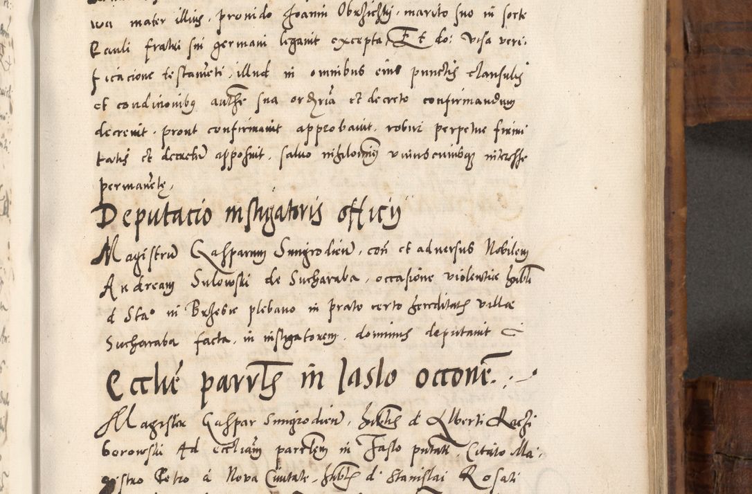 Zdjęcie nr 516 dla obiektu archiwalnego: Volumen unicum actorum episcopalium R. D. Andreae Zebrzydowski, episcopi Cracoviensis ducis Severiae ab a. D. 1551 usque ad annum 1560 mensem majum inclusive, quorum index ad finem praesentis voluminis adnotatus.