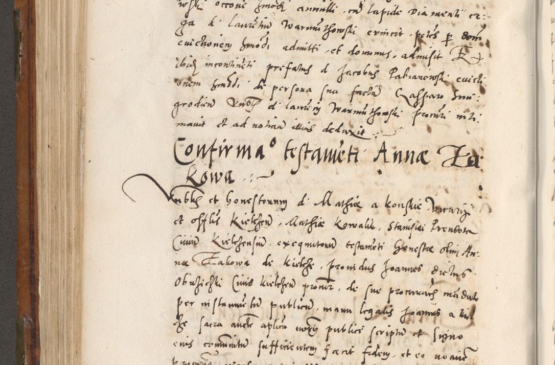 Zdjęcie nr 515 dla obiektu archiwalnego: Volumen unicum actorum episcopalium R. D. Andreae Zebrzydowski, episcopi Cracoviensis ducis Severiae ab a. D. 1551 usque ad annum 1560 mensem majum inclusive, quorum index ad finem praesentis voluminis adnotatus.