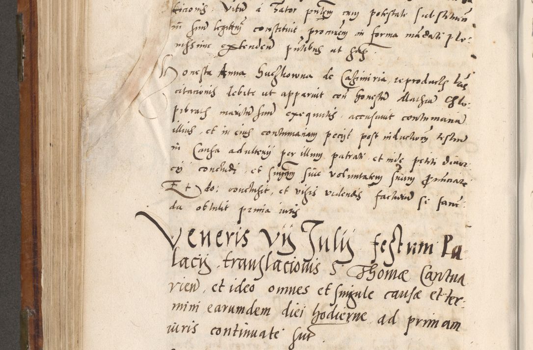 Zdjęcie nr 511 dla obiektu archiwalnego: Volumen unicum actorum episcopalium R. D. Andreae Zebrzydowski, episcopi Cracoviensis ducis Severiae ab a. D. 1551 usque ad annum 1560 mensem majum inclusive, quorum index ad finem praesentis voluminis adnotatus.