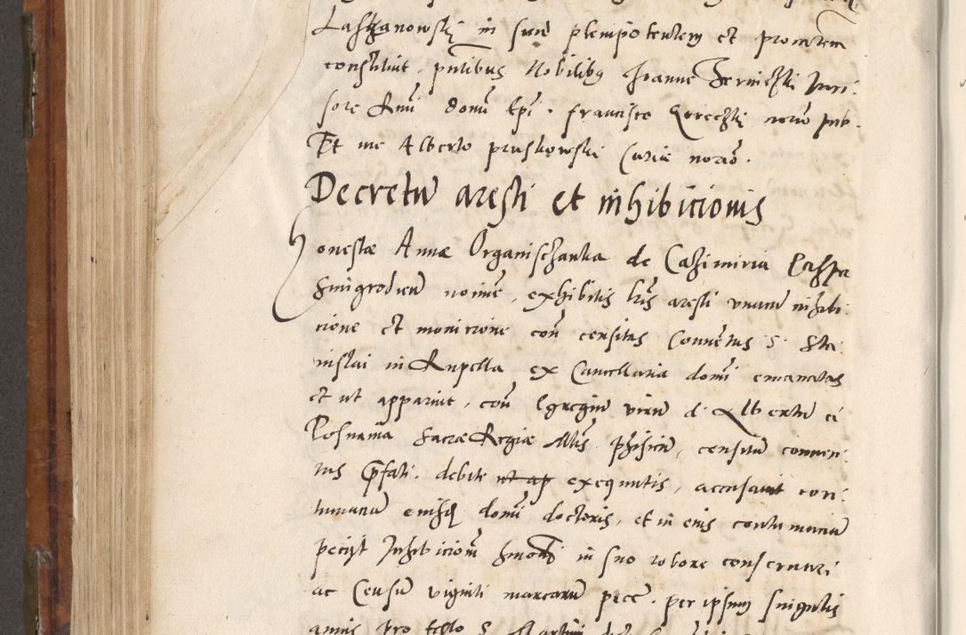 Zdjęcie nr 505 dla obiektu archiwalnego: Volumen unicum actorum episcopalium R. D. Andreae Zebrzydowski, episcopi Cracoviensis ducis Severiae ab a. D. 1551 usque ad annum 1560 mensem majum inclusive, quorum index ad finem praesentis voluminis adnotatus.