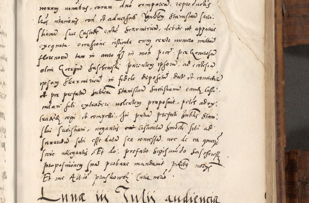 Zdjęcie nr 504 dla obiektu archiwalnego: Volumen unicum actorum episcopalium R. D. Andreae Zebrzydowski, episcopi Cracoviensis ducis Severiae ab a. D. 1551 usque ad annum 1560 mensem majum inclusive, quorum index ad finem praesentis voluminis adnotatus.
