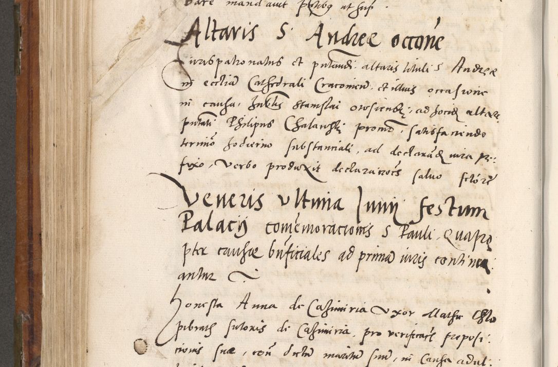 Zdjęcie nr 503 dla obiektu archiwalnego: Volumen unicum actorum episcopalium R. D. Andreae Zebrzydowski, episcopi Cracoviensis ducis Severiae ab a. D. 1551 usque ad annum 1560 mensem majum inclusive, quorum index ad finem praesentis voluminis adnotatus.