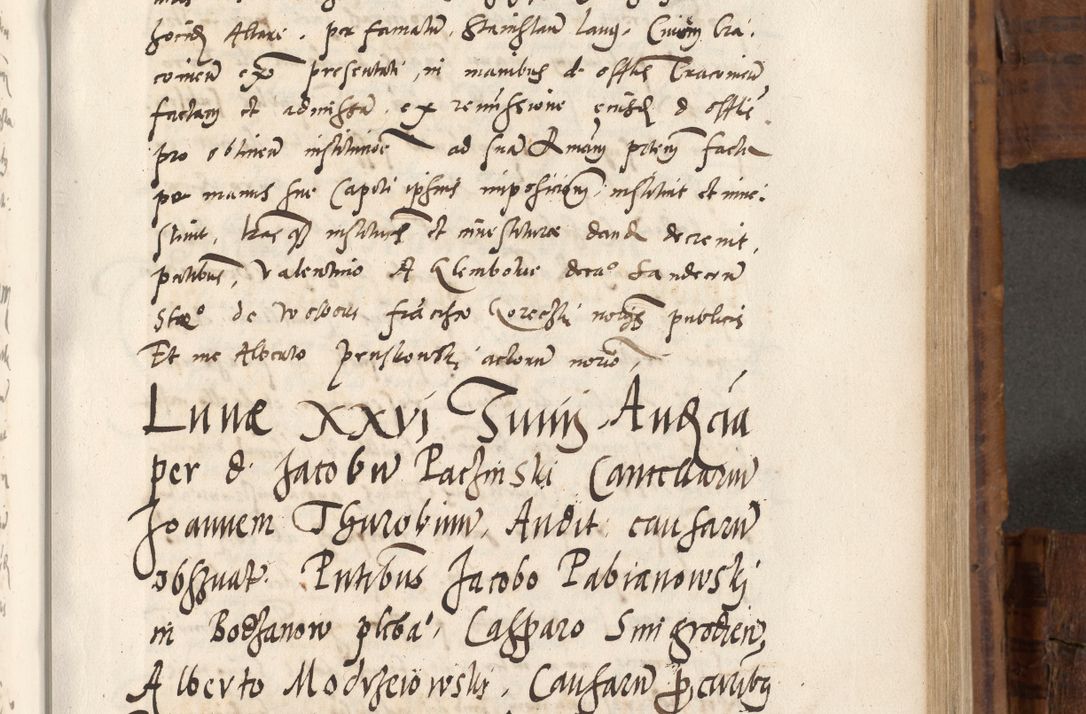 Zdjęcie nr 488 dla obiektu archiwalnego: Volumen unicum actorum episcopalium R. D. Andreae Zebrzydowski, episcopi Cracoviensis ducis Severiae ab a. D. 1551 usque ad annum 1560 mensem majum inclusive, quorum index ad finem praesentis voluminis adnotatus.
