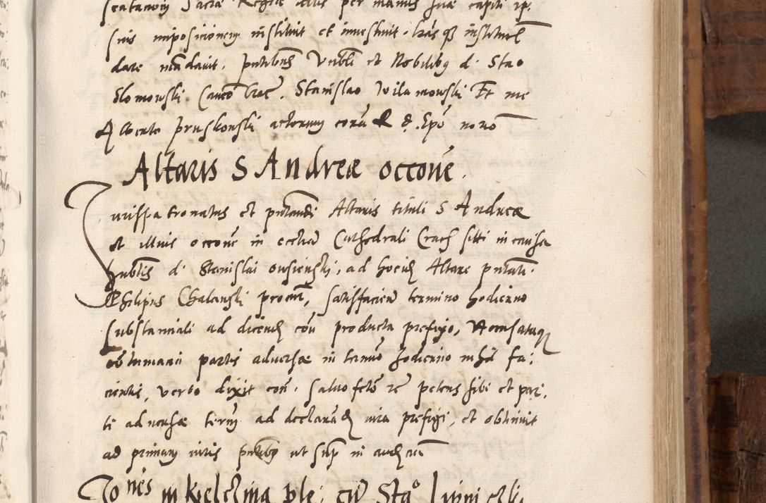 Zdjęcie nr 490 dla obiektu archiwalnego: Volumen unicum actorum episcopalium R. D. Andreae Zebrzydowski, episcopi Cracoviensis ducis Severiae ab a. D. 1551 usque ad annum 1560 mensem majum inclusive, quorum index ad finem praesentis voluminis adnotatus.