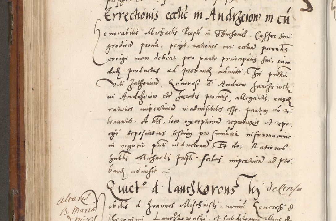Zdjęcie nr 481 dla obiektu archiwalnego: Volumen unicum actorum episcopalium R. D. Andreae Zebrzydowski, episcopi Cracoviensis ducis Severiae ab a. D. 1551 usque ad annum 1560 mensem majum inclusive, quorum index ad finem praesentis voluminis adnotatus.
