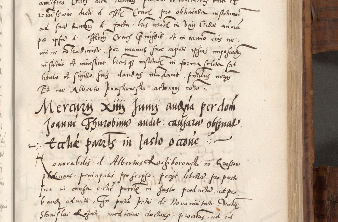 Zdjęcie nr 470 dla obiektu archiwalnego: Volumen unicum actorum episcopalium R. D. Andreae Zebrzydowski, episcopi Cracoviensis ducis Severiae ab a. D. 1551 usque ad annum 1560 mensem majum inclusive, quorum index ad finem praesentis voluminis adnotatus.