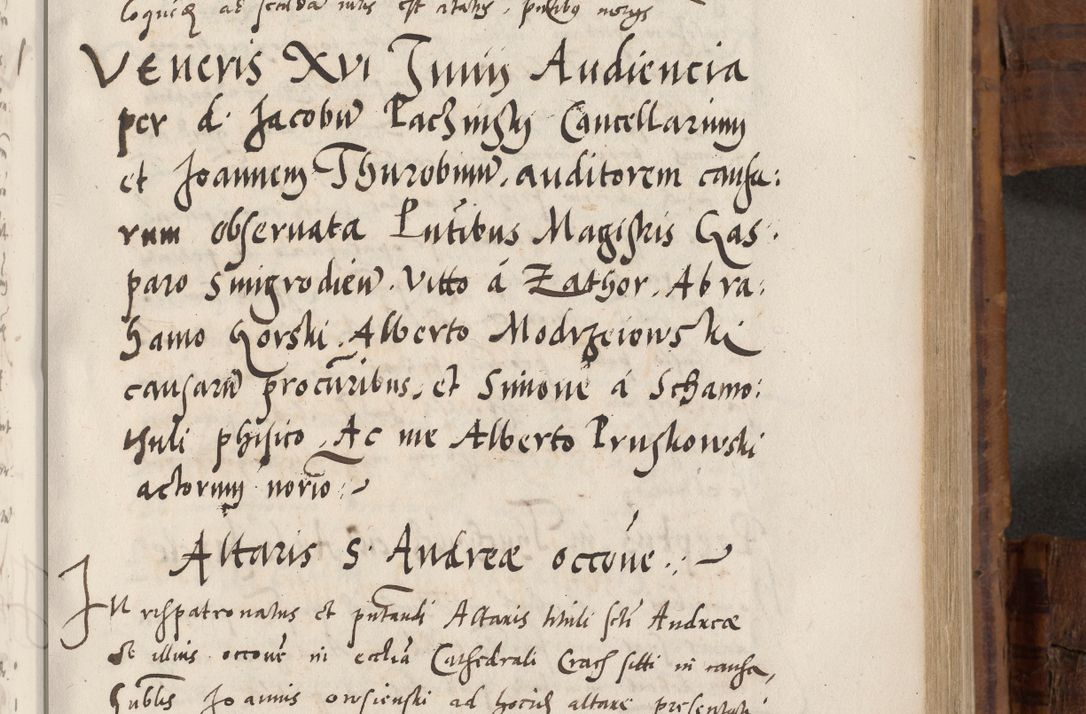 Zdjęcie nr 472 dla obiektu archiwalnego: Volumen unicum actorum episcopalium R. D. Andreae Zebrzydowski, episcopi Cracoviensis ducis Severiae ab a. D. 1551 usque ad annum 1560 mensem majum inclusive, quorum index ad finem praesentis voluminis adnotatus.