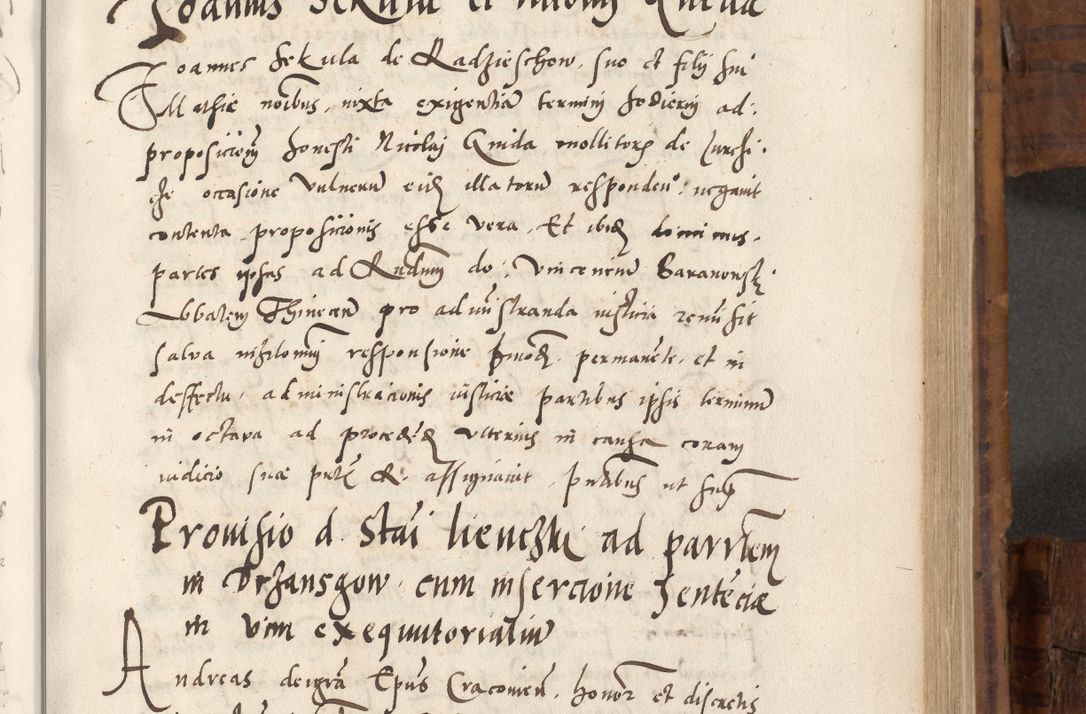 Zdjęcie nr 466 dla obiektu archiwalnego: Volumen unicum actorum episcopalium R. D. Andreae Zebrzydowski, episcopi Cracoviensis ducis Severiae ab a. D. 1551 usque ad annum 1560 mensem majum inclusive, quorum index ad finem praesentis voluminis adnotatus.