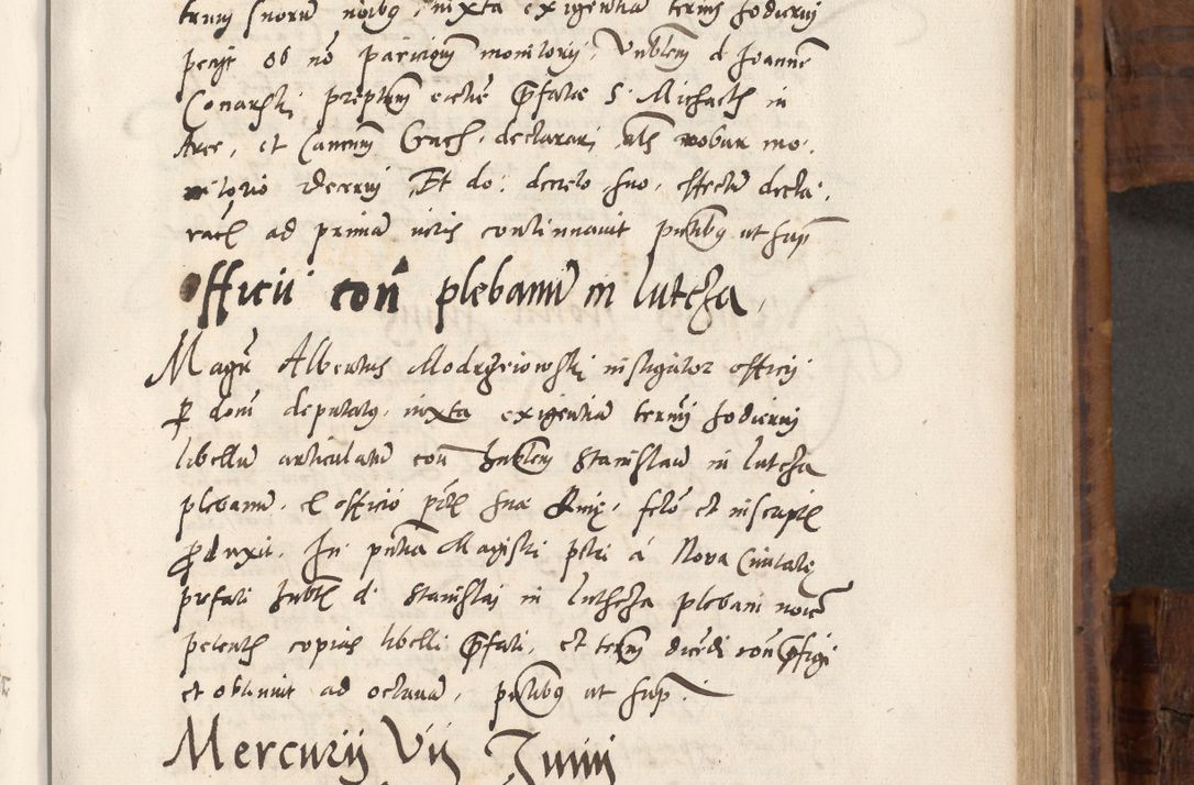 Zdjęcie nr 458 dla obiektu archiwalnego: Volumen unicum actorum episcopalium R. D. Andreae Zebrzydowski, episcopi Cracoviensis ducis Severiae ab a. D. 1551 usque ad annum 1560 mensem majum inclusive, quorum index ad finem praesentis voluminis adnotatus.