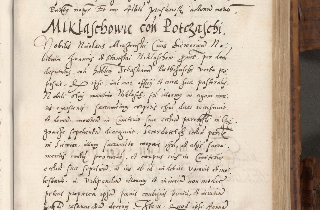 Zdjęcie nr 442 dla obiektu archiwalnego: Volumen unicum actorum episcopalium R. D. Andreae Zebrzydowski, episcopi Cracoviensis ducis Severiae ab a. D. 1551 usque ad annum 1560 mensem majum inclusive, quorum index ad finem praesentis voluminis adnotatus.