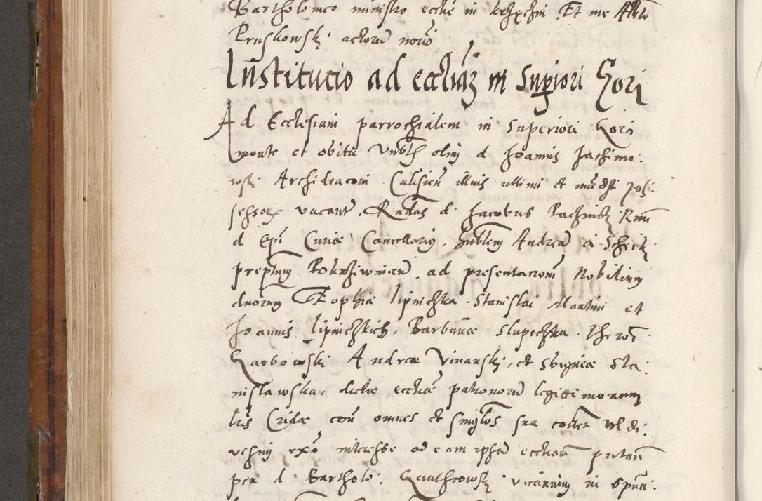 Zdjęcie nr 431 dla obiektu archiwalnego: Volumen unicum actorum episcopalium R. D. Andreae Zebrzydowski, episcopi Cracoviensis ducis Severiae ab a. D. 1551 usque ad annum 1560 mensem majum inclusive, quorum index ad finem praesentis voluminis adnotatus.