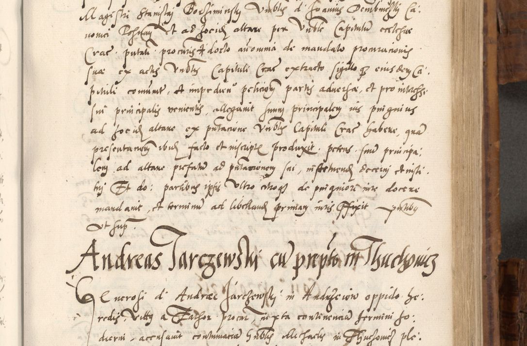 Zdjęcie nr 426 dla obiektu archiwalnego: Volumen unicum actorum episcopalium R. D. Andreae Zebrzydowski, episcopi Cracoviensis ducis Severiae ab a. D. 1551 usque ad annum 1560 mensem majum inclusive, quorum index ad finem praesentis voluminis adnotatus.