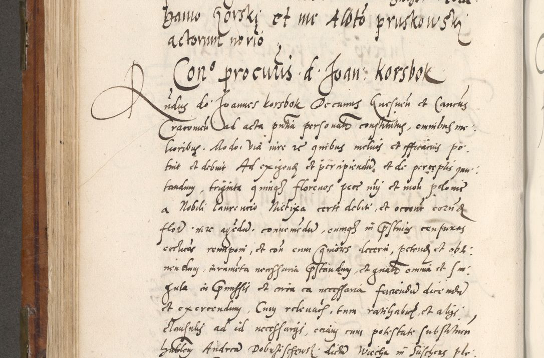 Zdjęcie nr 423 dla obiektu archiwalnego: Volumen unicum actorum episcopalium R. D. Andreae Zebrzydowski, episcopi Cracoviensis ducis Severiae ab a. D. 1551 usque ad annum 1560 mensem majum inclusive, quorum index ad finem praesentis voluminis adnotatus.