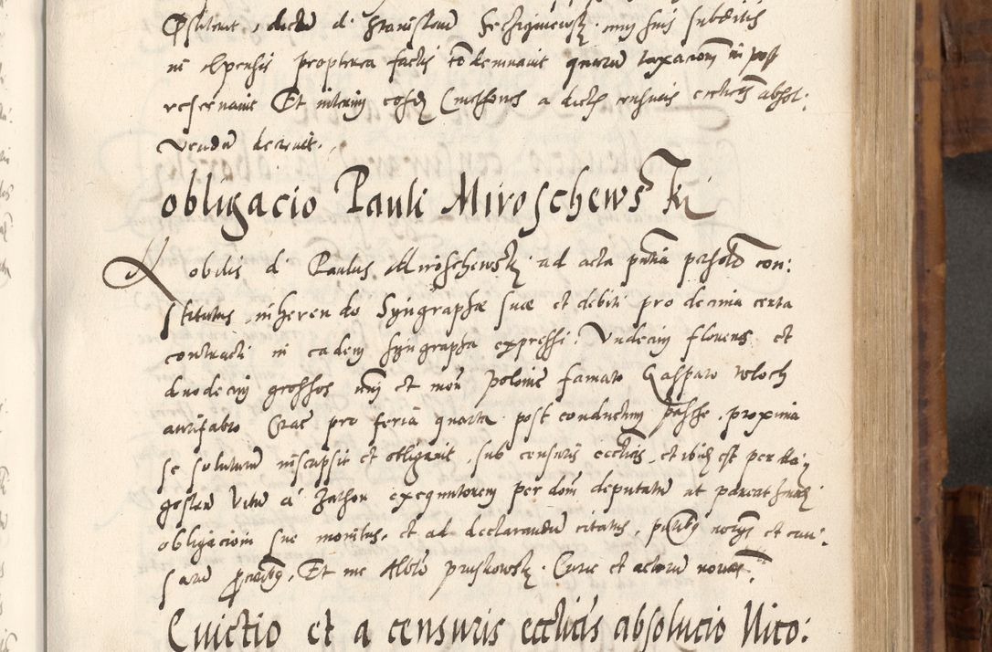 Zdjęcie nr 420 dla obiektu archiwalnego: Volumen unicum actorum episcopalium R. D. Andreae Zebrzydowski, episcopi Cracoviensis ducis Severiae ab a. D. 1551 usque ad annum 1560 mensem majum inclusive, quorum index ad finem praesentis voluminis adnotatus.