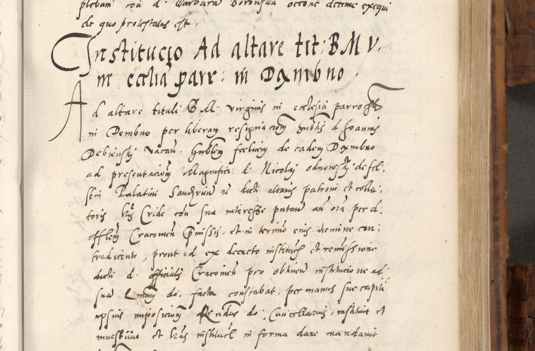 Zdjęcie nr 424 dla obiektu archiwalnego: Volumen unicum actorum episcopalium R. D. Andreae Zebrzydowski, episcopi Cracoviensis ducis Severiae ab a. D. 1551 usque ad annum 1560 mensem majum inclusive, quorum index ad finem praesentis voluminis adnotatus.