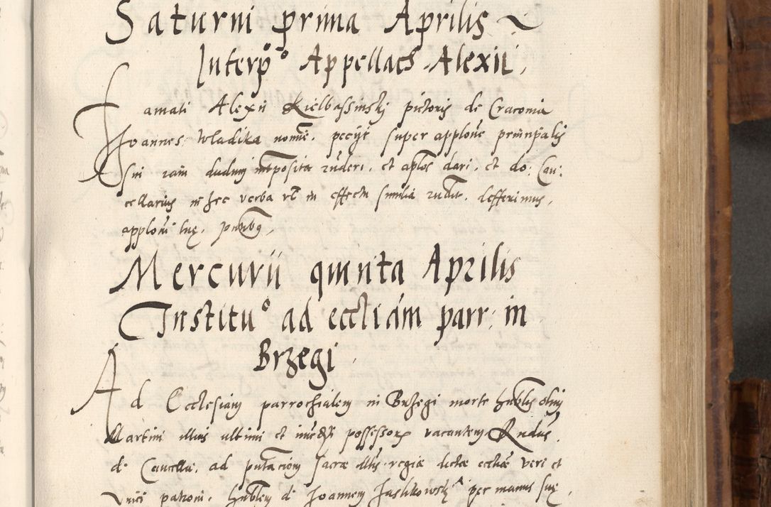 Zdjęcie nr 422 dla obiektu archiwalnego: Volumen unicum actorum episcopalium R. D. Andreae Zebrzydowski, episcopi Cracoviensis ducis Severiae ab a. D. 1551 usque ad annum 1560 mensem majum inclusive, quorum index ad finem praesentis voluminis adnotatus.
