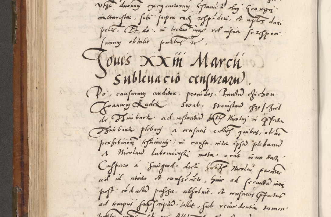 Zdjęcie nr 415 dla obiektu archiwalnego: Volumen unicum actorum episcopalium R. D. Andreae Zebrzydowski, episcopi Cracoviensis ducis Severiae ab a. D. 1551 usque ad annum 1560 mensem majum inclusive, quorum index ad finem praesentis voluminis adnotatus.