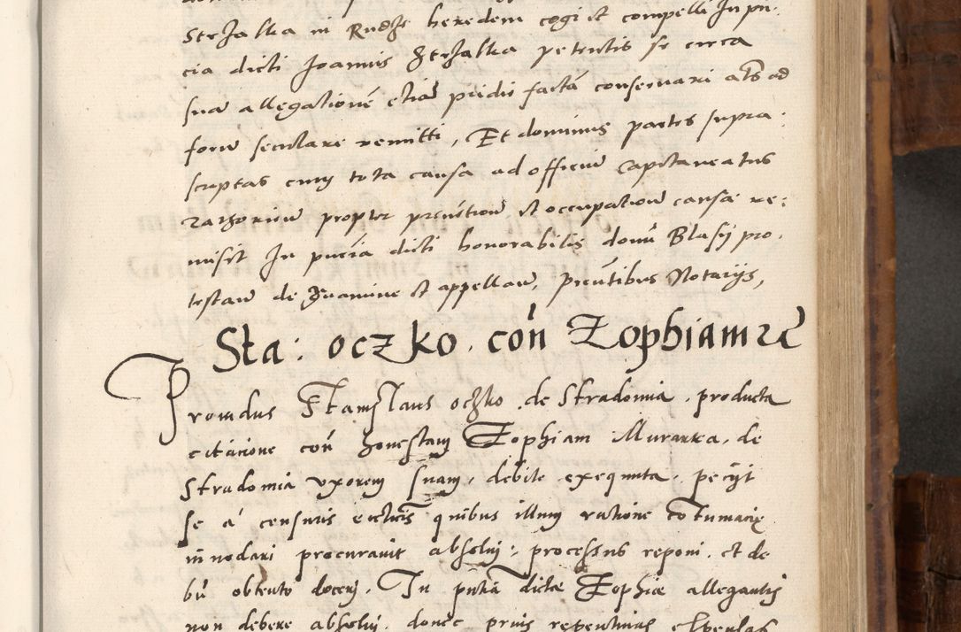 Zdjęcie nr 412 dla obiektu archiwalnego: Volumen unicum actorum episcopalium R. D. Andreae Zebrzydowski, episcopi Cracoviensis ducis Severiae ab a. D. 1551 usque ad annum 1560 mensem majum inclusive, quorum index ad finem praesentis voluminis adnotatus.