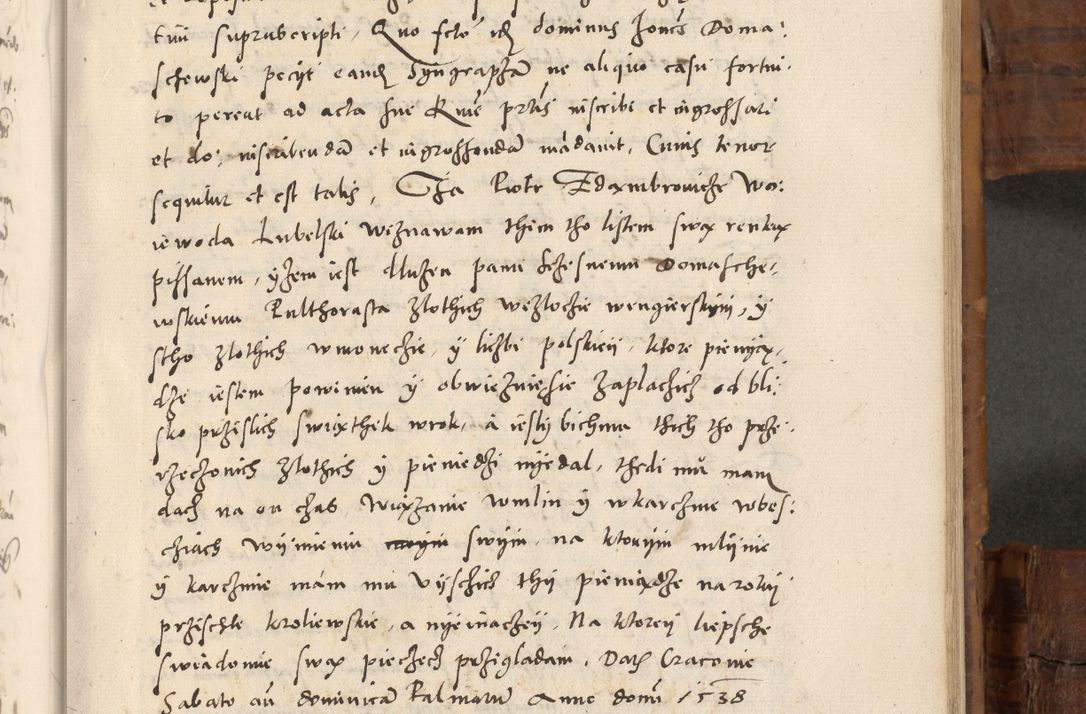 Zdjęcie nr 598 dla obiektu archiwalnego: Volumen unicum actorum episcopalium R. D. Andreae Zebrzydowski, episcopi Cracoviensis ducis Severiae ab a. D. 1551 usque ad annum 1560 mensem majum inclusive, quorum index ad finem praesentis voluminis adnotatus.