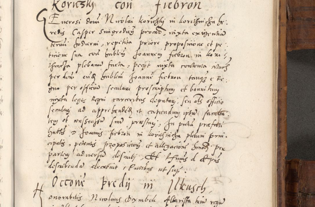 Zdjęcie nr 804 dla obiektu archiwalnego: Volumen unicum actorum episcopalium R. D. Andreae Zebrzydowski, episcopi Cracoviensis ducis Severiae ab a. D. 1551 usque ad annum 1560 mensem majum inclusive, quorum index ad finem praesentis voluminis adnotatus.