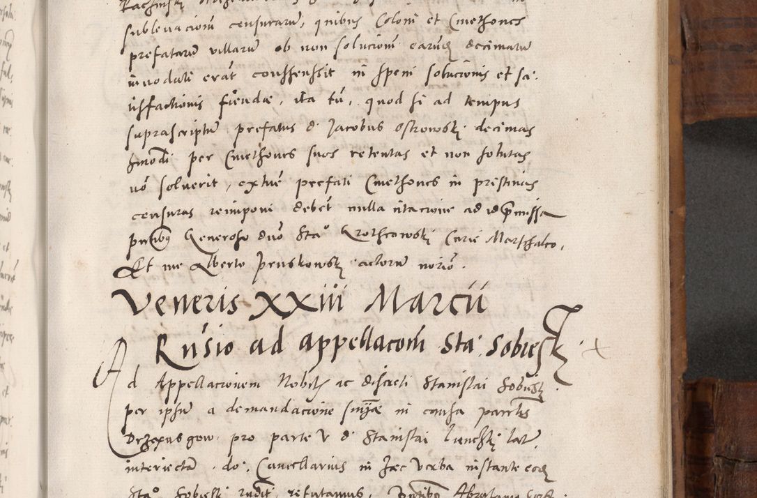 Zdjęcie nr 608 dla obiektu archiwalnego: Volumen unicum actorum episcopalium R. D. Andreae Zebrzydowski, episcopi Cracoviensis ducis Severiae ab a. D. 1551 usque ad annum 1560 mensem majum inclusive, quorum index ad finem praesentis voluminis adnotatus.