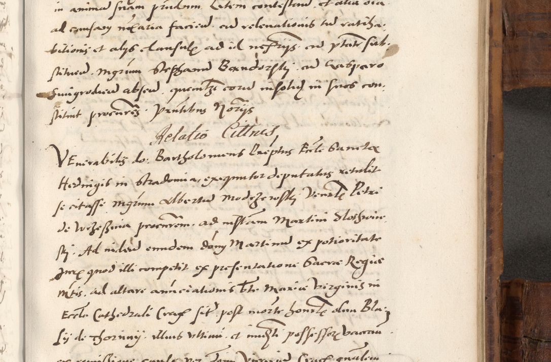 Zdjęcie nr 798 dla obiektu archiwalnego: Volumen unicum actorum episcopalium R. D. Andreae Zebrzydowski, episcopi Cracoviensis ducis Severiae ab a. D. 1551 usque ad annum 1560 mensem majum inclusive, quorum index ad finem praesentis voluminis adnotatus.