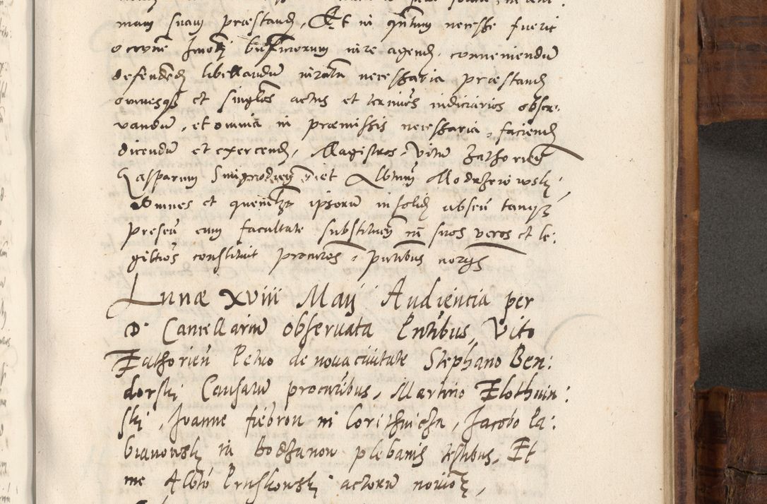 Zdjęcie nr 802 dla obiektu archiwalnego: Volumen unicum actorum episcopalium R. D. Andreae Zebrzydowski, episcopi Cracoviensis ducis Severiae ab a. D. 1551 usque ad annum 1560 mensem majum inclusive, quorum index ad finem praesentis voluminis adnotatus.