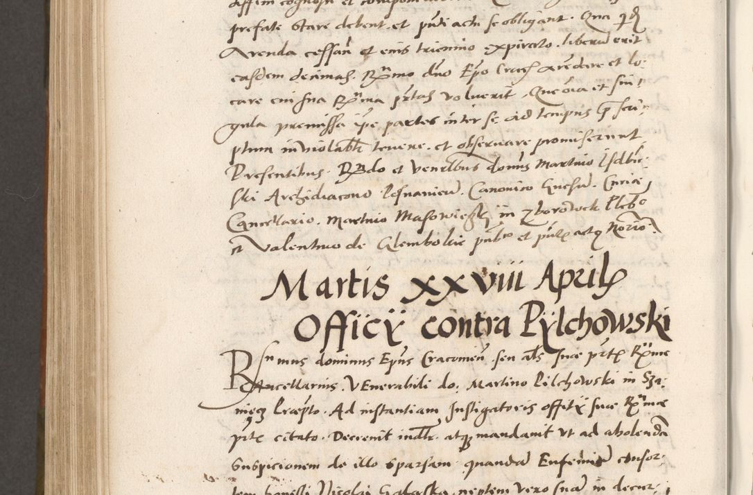Zdjęcie nr 789 dla obiektu archiwalnego: Volumen unicum actorum episcopalium R. D. Andreae Zebrzydowski, episcopi Cracoviensis ducis Severiae ab a. D. 1551 usque ad annum 1560 mensem majum inclusive, quorum index ad finem praesentis voluminis adnotatus.