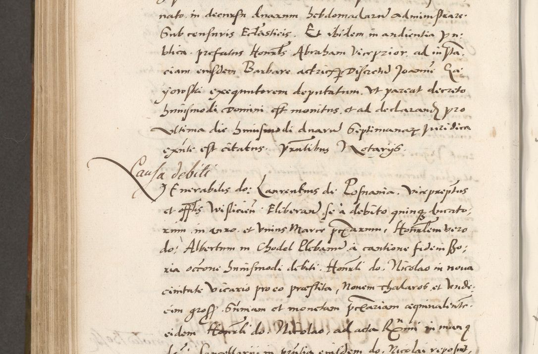 Zdjęcie nr 791 dla obiektu archiwalnego: Volumen unicum actorum episcopalium R. D. Andreae Zebrzydowski, episcopi Cracoviensis ducis Severiae ab a. D. 1551 usque ad annum 1560 mensem majum inclusive, quorum index ad finem praesentis voluminis adnotatus.
