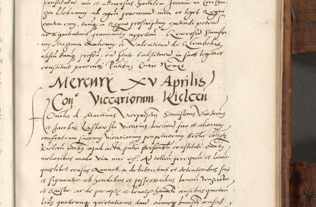 Zdjęcie nr 782 dla obiektu archiwalnego: Volumen unicum actorum episcopalium R. D. Andreae Zebrzydowski, episcopi Cracoviensis ducis Severiae ab a. D. 1551 usque ad annum 1560 mensem majum inclusive, quorum index ad finem praesentis voluminis adnotatus.