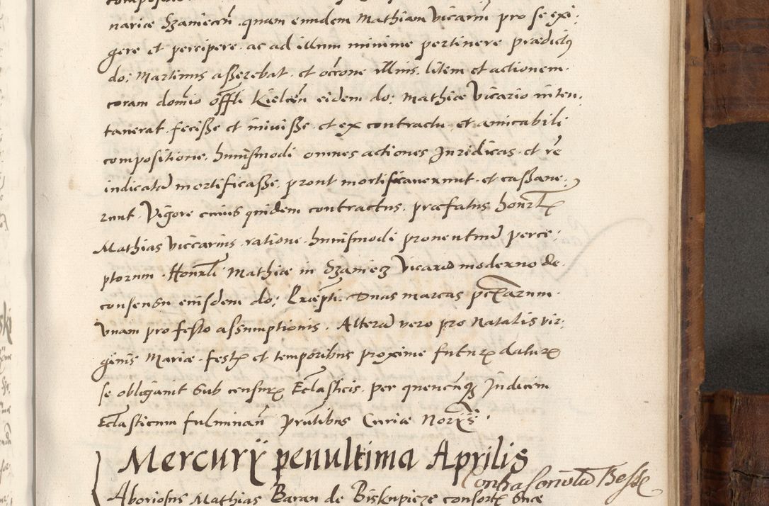 Zdjęcie nr 790 dla obiektu archiwalnego: Volumen unicum actorum episcopalium R. D. Andreae Zebrzydowski, episcopi Cracoviensis ducis Severiae ab a. D. 1551 usque ad annum 1560 mensem majum inclusive, quorum index ad finem praesentis voluminis adnotatus.