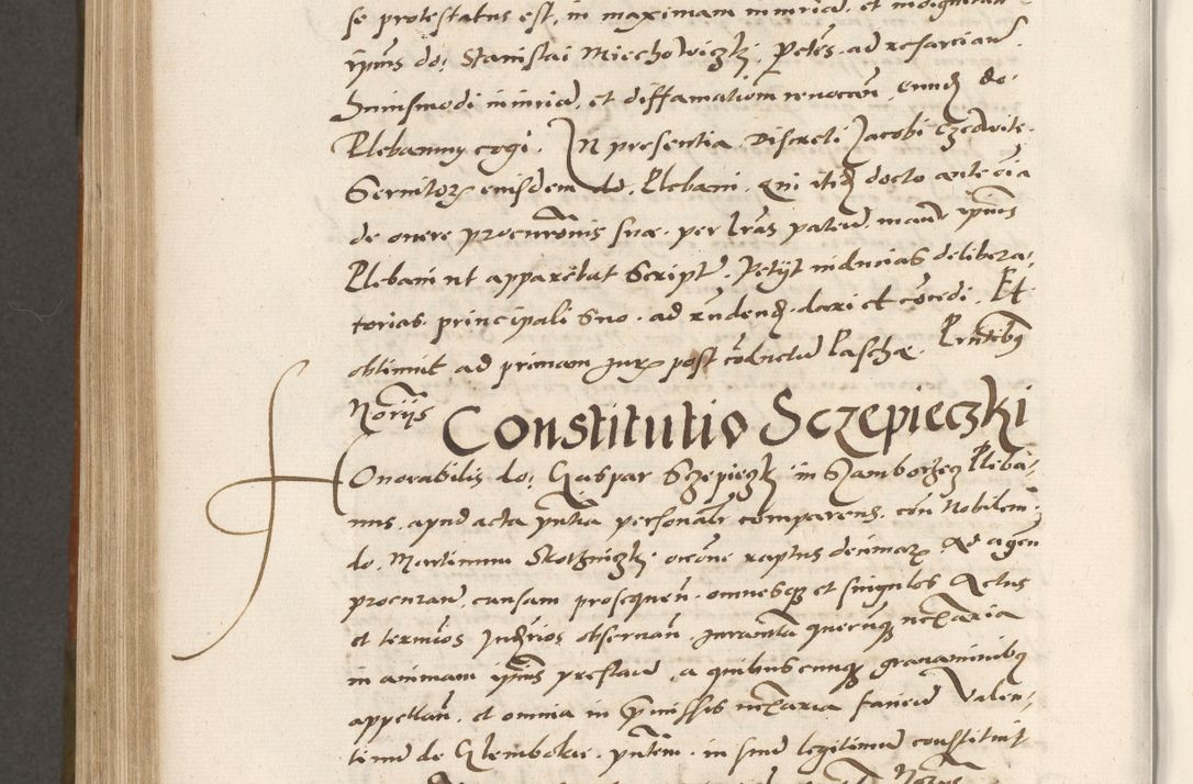 Zdjęcie nr 777 dla obiektu archiwalnego: Volumen unicum actorum episcopalium R. D. Andreae Zebrzydowski, episcopi Cracoviensis ducis Severiae ab a. D. 1551 usque ad annum 1560 mensem majum inclusive, quorum index ad finem praesentis voluminis adnotatus.