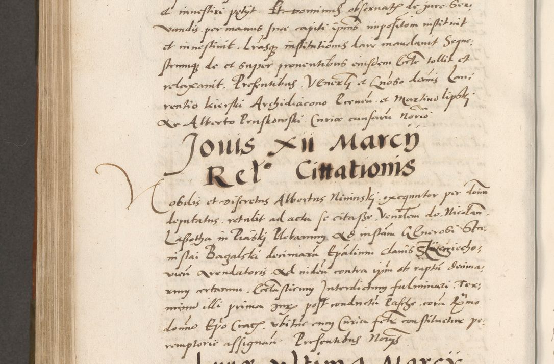 Zdjęcie nr 775 dla obiektu archiwalnego: Volumen unicum actorum episcopalium R. D. Andreae Zebrzydowski, episcopi Cracoviensis ducis Severiae ab a. D. 1551 usque ad annum 1560 mensem majum inclusive, quorum index ad finem praesentis voluminis adnotatus.